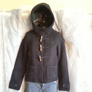 Abercrombie Kid's Hooded  Wool Coat NWT